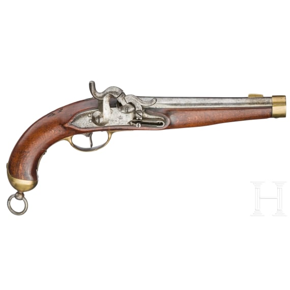 An M 1823/50 U-M cavalry percussion pistol