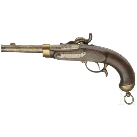 An M 1850 percussion pistol