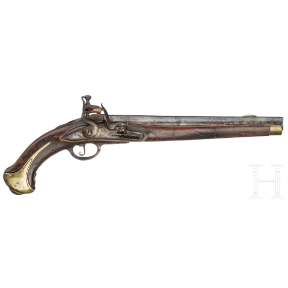 A flintlock pistol, circa 1745