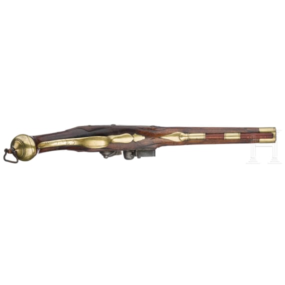 A Saxon cuirassier flintlock pistol M 1763