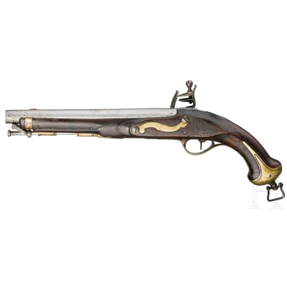 An M 1787 cuirassier's flintlock pistol