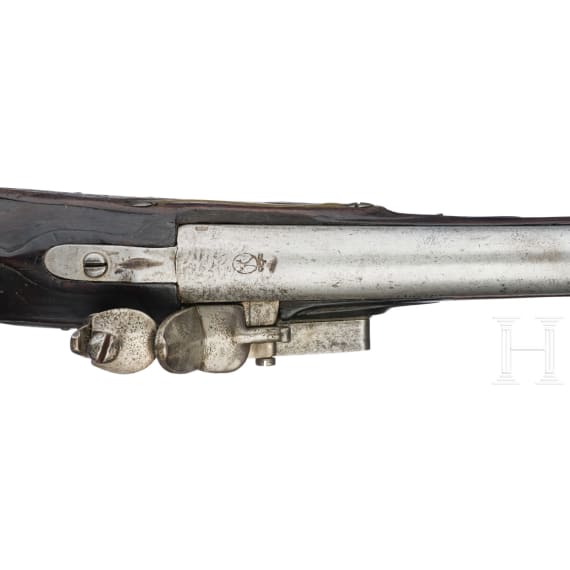 An M 1787 cuirassier's flintlock pistol