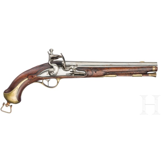 A Saxon M 1787/89 U-M cuirassier's flintlock pistol