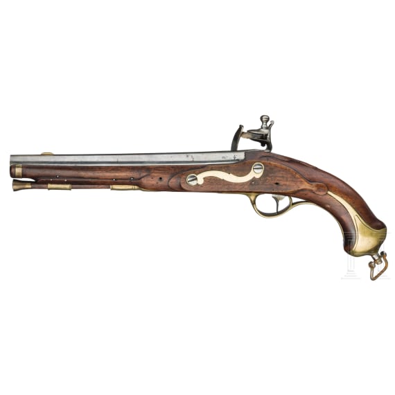 A Saxon M 1787/89 U-M cuirassier's flintlock pistol