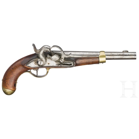 A percussion cavalry pistol, circa 1847