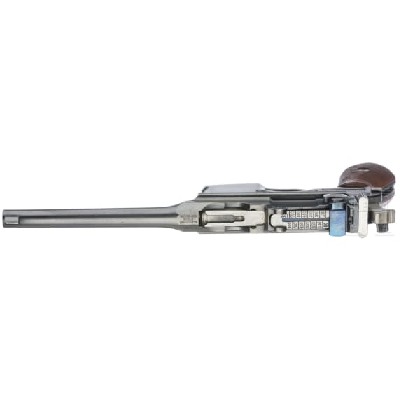 A Mauser C96 "Wartime Commercial" with shoulder stock