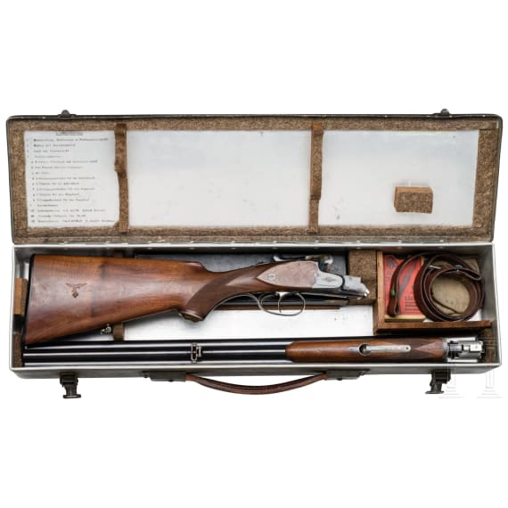 A Sauer & Sohn M 30 "Luftwaffendrilling", in case