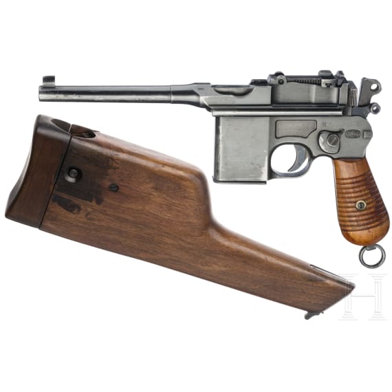 A Mauser Mod. C96 1932/712, with shoulder stock