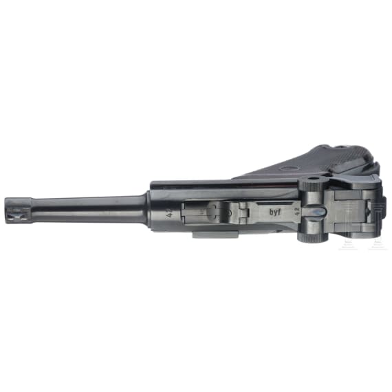 A Mauser Luger, code "byf", then GDR police