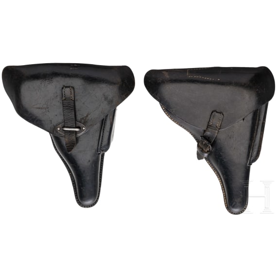 Two holsters for P 08 and P 38, Wehrmacht