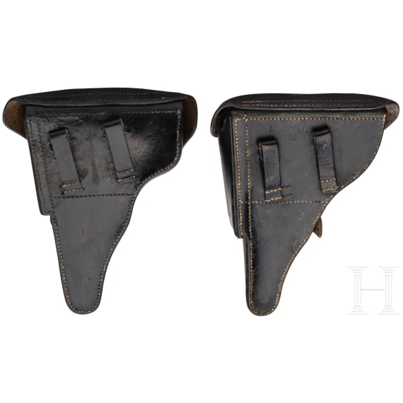 Two holsters for P 08 and P 38, Wehrmacht