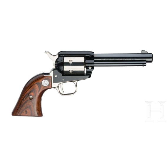 A pair of Colt revolvers - an SAA in .45LC and an SA Frontier Scout in .22lr., Commemorative, in case