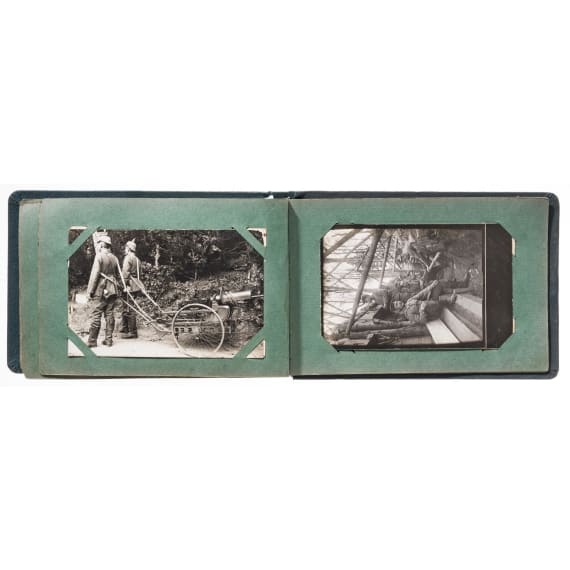 A photo album of Jaeger Strauch from the 8th Jaeger Battalion, circa 1914