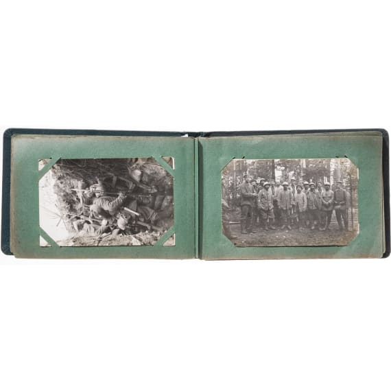 A photo album of Jaeger Strauch from the 8th Jaeger Battalion, circa 1914