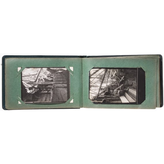 A photo album of Jaeger Strauch from the 8th Jaeger Battalion, circa 1914