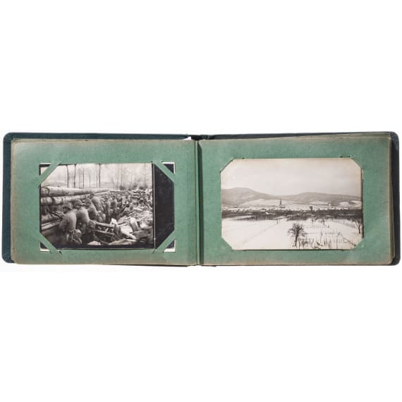 A photo album of Jaeger Strauch from the 8th Jaeger Battalion, circa 1914