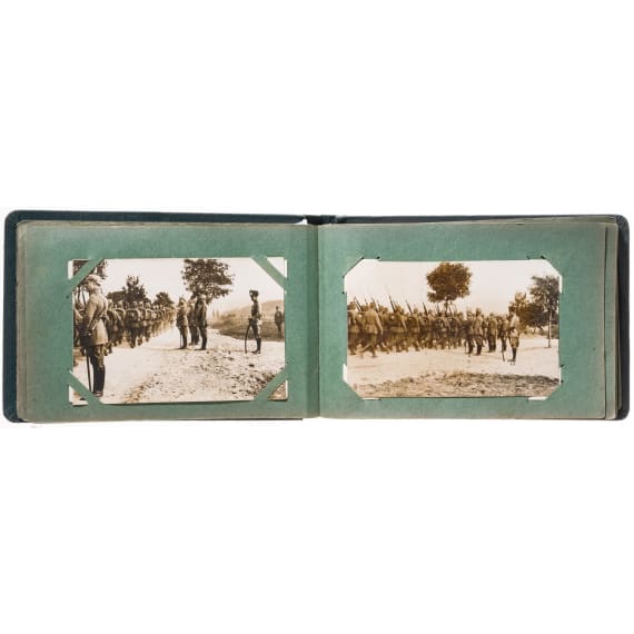 A photo album of Jaeger Strauch from the 8th Jaeger Battalion, circa 1914