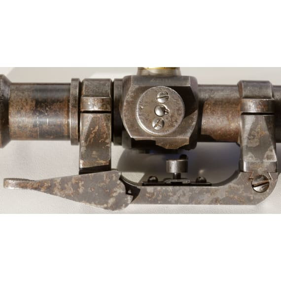 A Sniper rifle 98 k, code &bdquo;ce 42", with Russian &bdquo;PE" scope