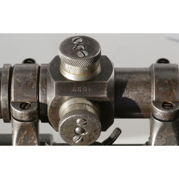A Sniper rifle 98 k, code &bdquo;ce 42", with Russian &bdquo;PE" scope