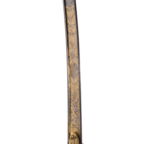 Damast-Geschenks&auml;bel f&uuml;r General Louis Joseph Maupoint, um 1806