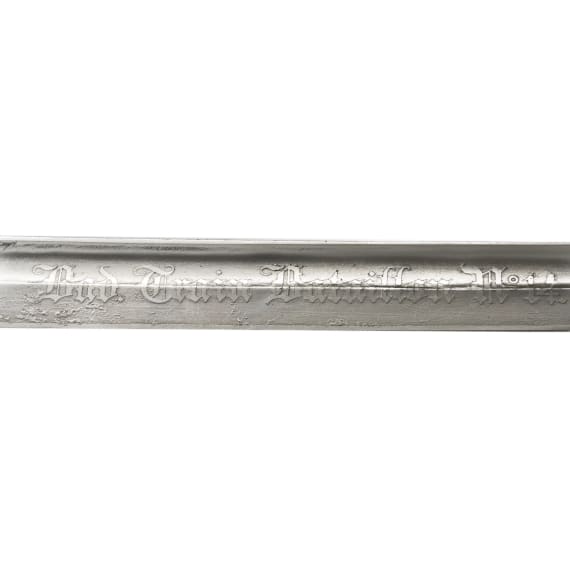 A Baden sabre for train officers, circa 1910