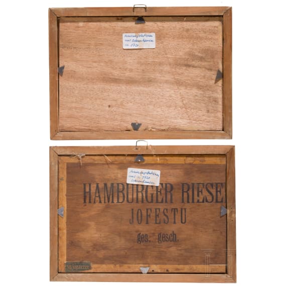 Zwei kleinformatige Andachtsbilder (Passionsdarstellungen) auf Papier, Anonym, wohl um 1720