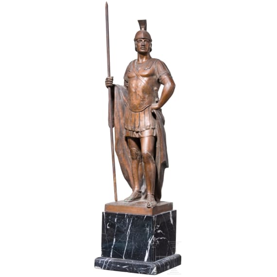 Bronze eines antikisierenden Kriegers, Hans Arnold (1864 Berlin &ndash; 1911 M&uuml;nchen), zugeschrieben, sp&auml;tes 19. bis fr&uuml;hes 20. Jhdt.