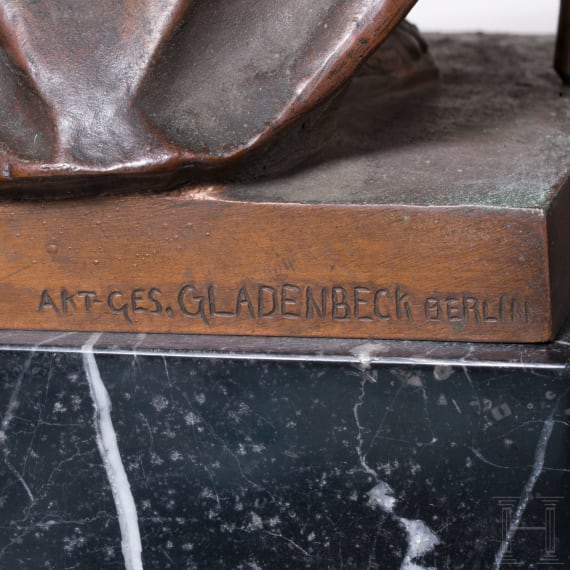 Bronze eines antikisierenden Kriegers, Hans Arnold (1864 Berlin &ndash; 1911 M&uuml;nchen), zugeschrieben, sp&auml;tes 19. bis fr&uuml;hes 20. Jhdt.