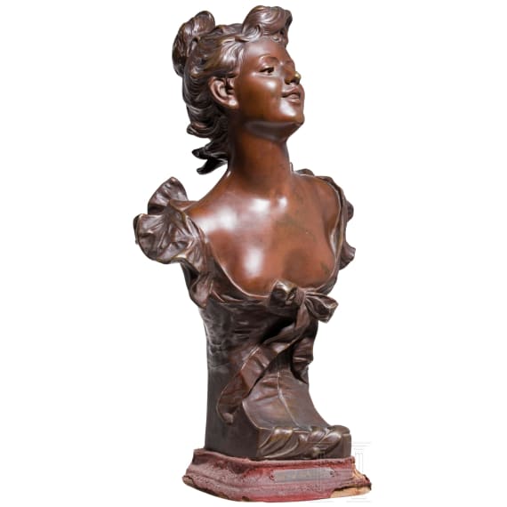 &bdquo;La Rieuse&ldquo;, Hippolyte Fran&ccedil;ois Moreau (Dijon 1832 &ndash; 1927 Neuilly-sur-Seine), um 1900