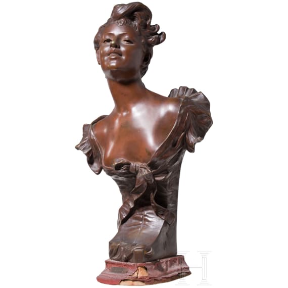 &bdquo;La Rieuse&ldquo;, Hippolyte Fran&ccedil;ois Moreau (Dijon 1832 &ndash; 1927 Neuilly-sur-Seine), um 1900