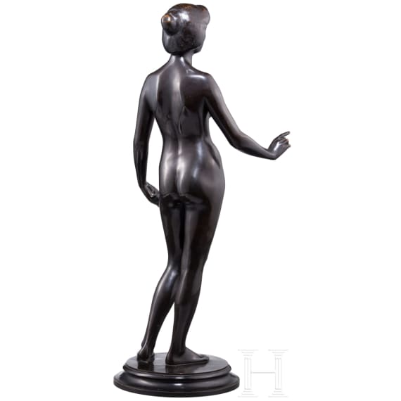 "Weiblicher Akt mit Bl&uuml;ten", Fritz Christ (Bamberg 1866 &ndash; 1906 M&uuml;nchen), um 1900