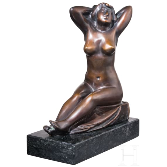 Arno Breker (Elberfeld 1900 - 1991 D&uuml;sseldorf) - Sitzendes M&auml;dchen