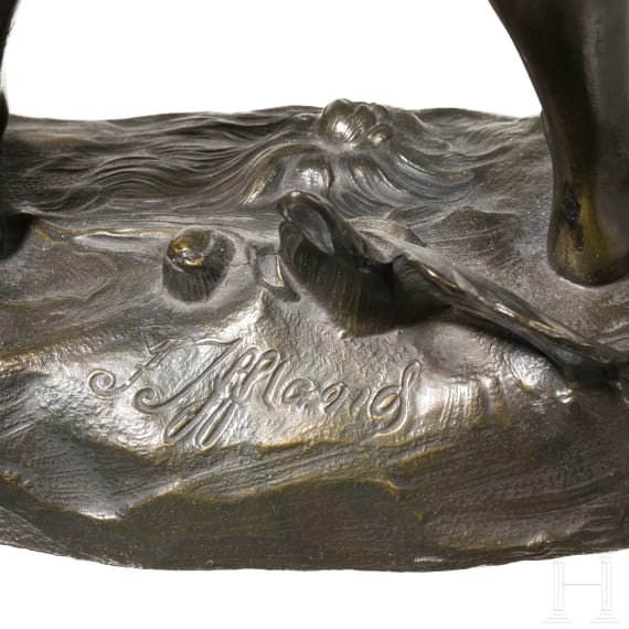 Franz Iffland (1862 - 1935) - Kricket spielender Junge