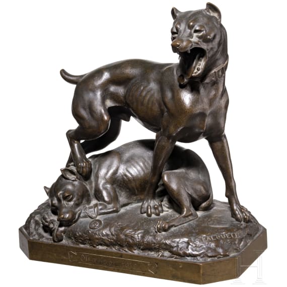 Auguste Louis Lalouette (1826 - 1883) - Bronzeskulptur "Marriage forc&eacute;", um 1860/70