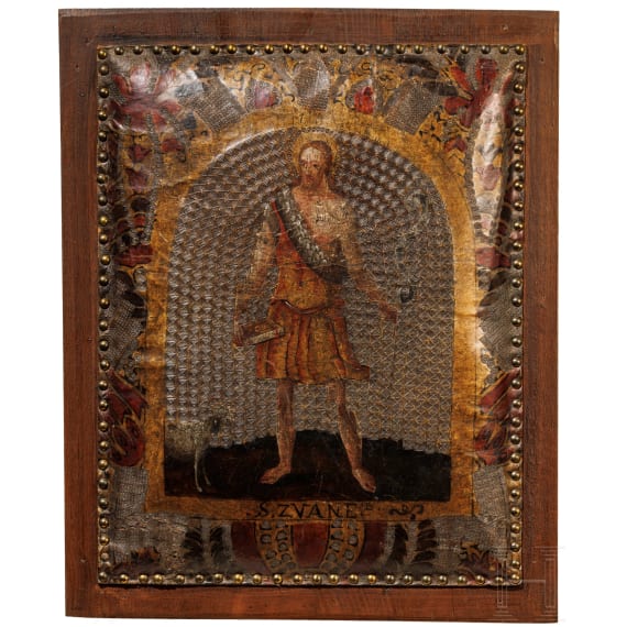 Reich verziertes M&ouml;belpolster, wohl Balkan, 17. Jhdt.