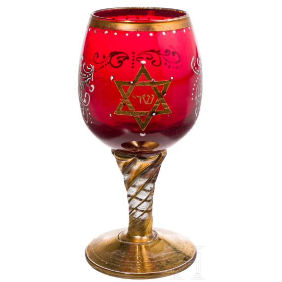 Konvolut von vier Judaica-Objekten, sp&auml;tes 19. / fr&uuml;hes 20. Jhdt.