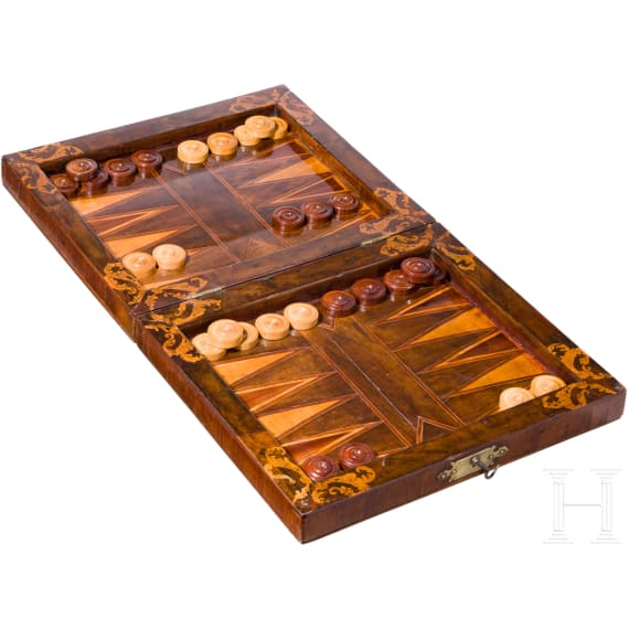 Barockes Spielbrett, wohl deutsch, 18. Jhdt.