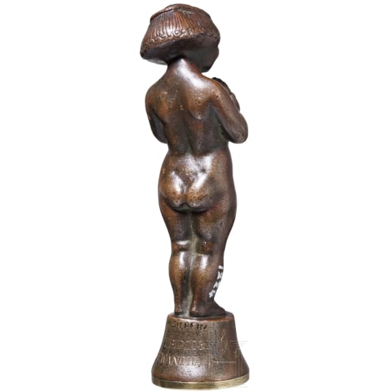 Bronze-Petschaft, Geschenk an Arthur Nikisch, Leipzig, 1920