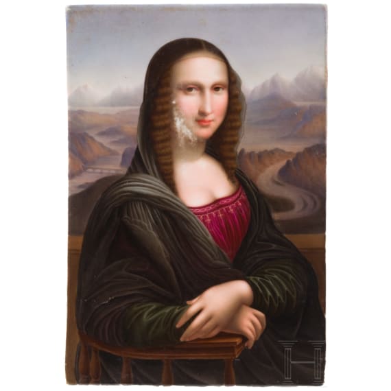 &bdquo;Mona Lisa" nach Leonardo da Vinci, Otto Wustlich (Pfaffendorf/Unterfranken 1819 &ndash; 1886 Sch&ouml;nberg bei Passau), zugeschrieben, wohl 1840er&ndash;1860er Jahre