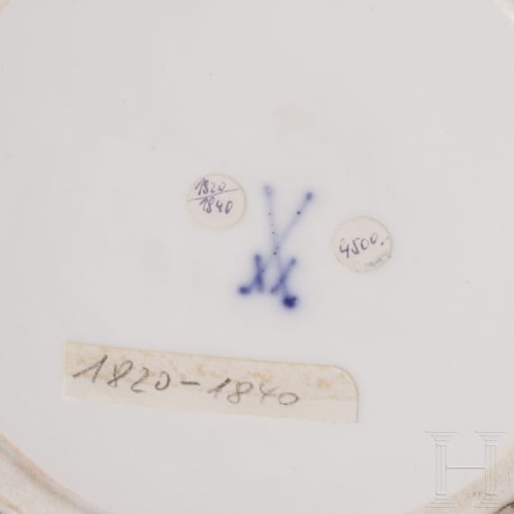 Deckeldose und Henkelkorb, Meissen, 1860 - 1924