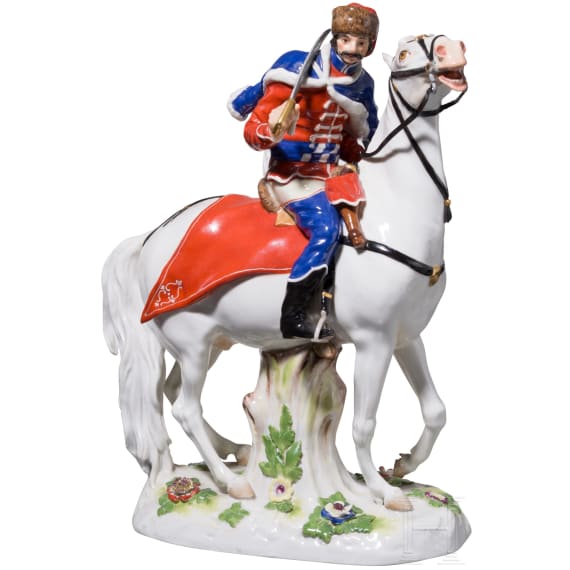 "Husar zu Pferde", um 1750 (Modell), Meissen, um 1840-60 (Ausf&uuml;hrung)
