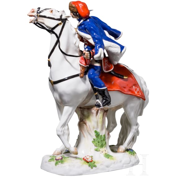 "Husar zu Pferde", um 1750 (Modell), Meissen, um 1840-60 (Ausf&uuml;hrung)