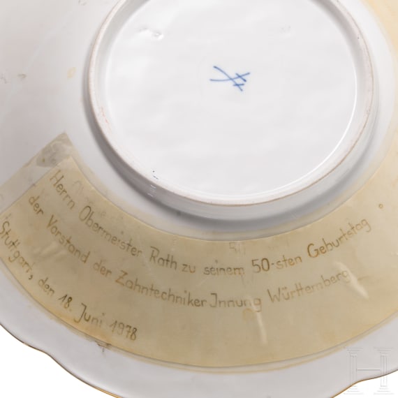 Zwei Prunk-Teller, Meissen, 20th century