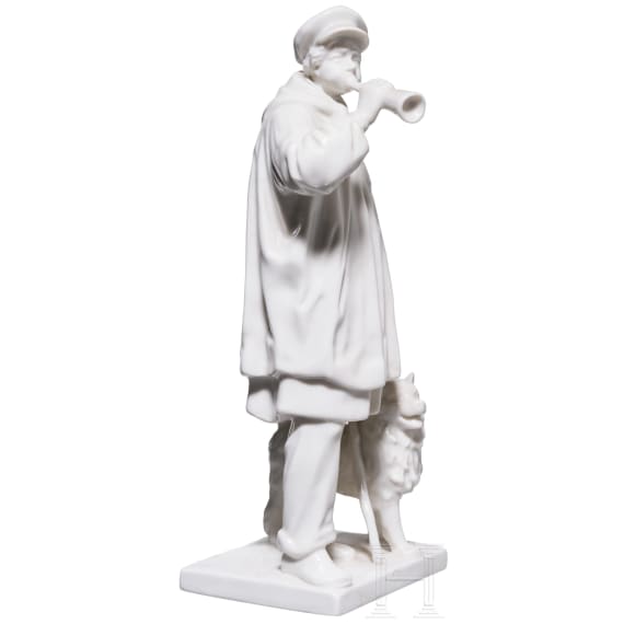 Porzellanfigur nach dem Kuhhirtendenkmal in Bochum, Nymphenburg, 20. Jhdt.