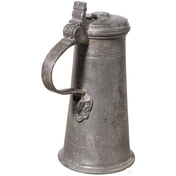 Kleine Renaissance-Stitze aus Zinn, s&uuml;ddeutsch, wohl Passau, um 1600