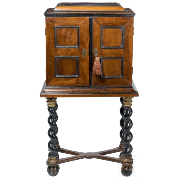Barockes Luxus-Kabinett mit Reliefintarsien, Eger (Cheb/CZ), um 1700