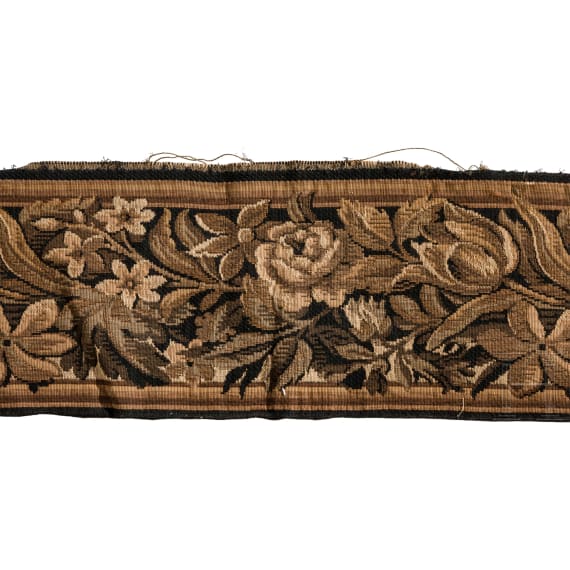 Fein gewebte Gobelin-Bord&uuml;re, Frankreich, 19./fr&uuml;hes 20. Jhdt.