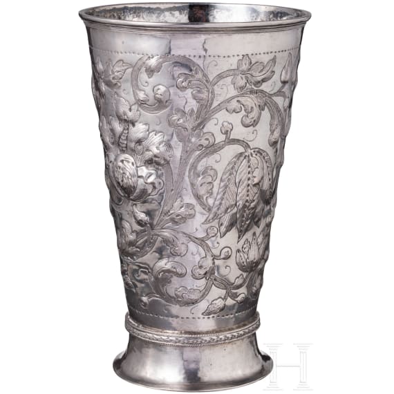 Gro&szlig;er Silberbecher (Kluftbecher), Russland, Moskau, Grigorij Iwanow Serebrjanikow, 1749