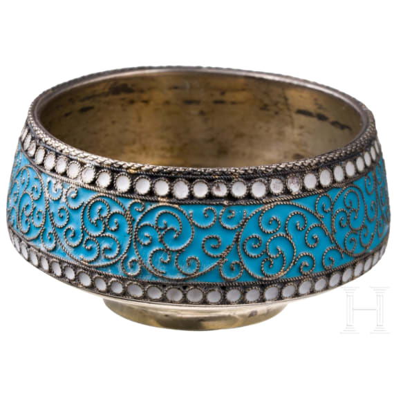 Cloisonn&eacute;-Email-Saliere, Russland, Moskau, Maria Semenowa, 1896-1908