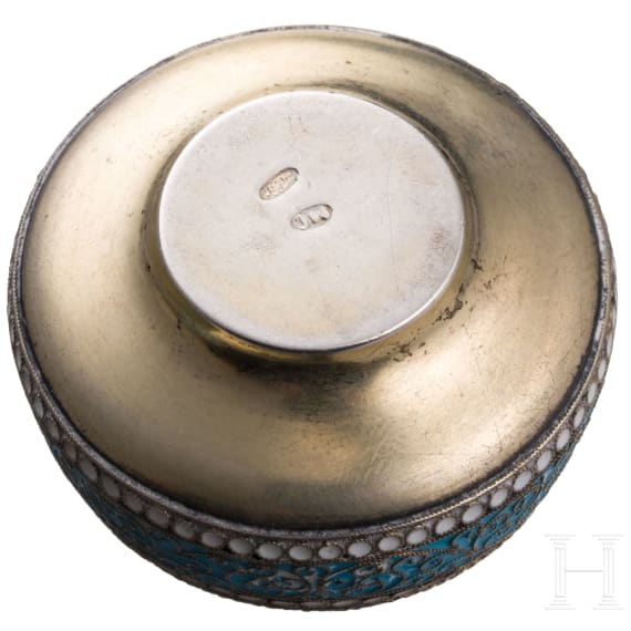 Cloisonn&eacute;-Email-Saliere, Russland, Moskau, Maria Semenowa, 1896-1908